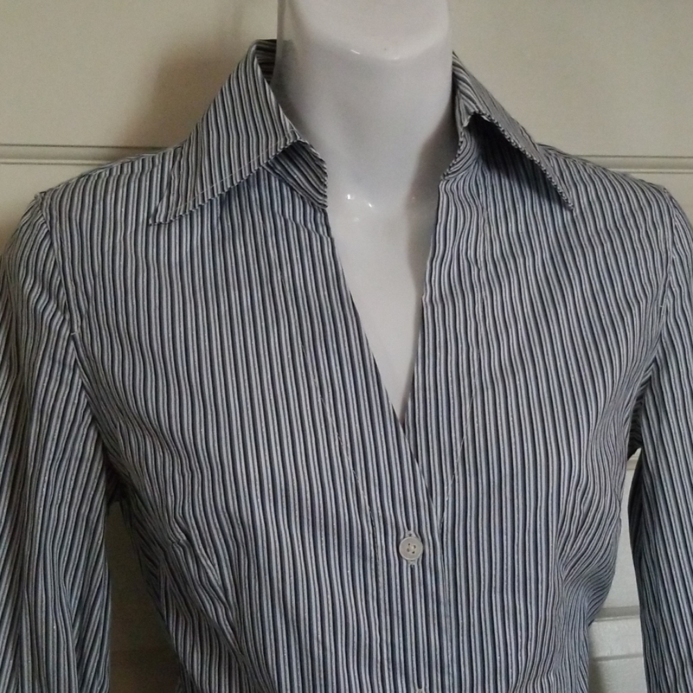 Express V-Neck Button Down - image 1